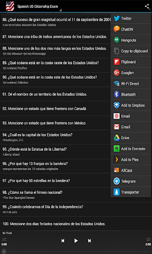 Spanish US Citizenship Exam Screen 3