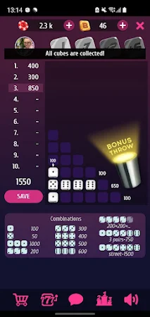 Game screenshot Farkle Pro - 10000 dice game apk download