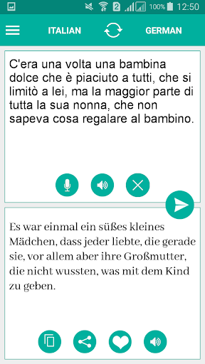 Italian German Translator Screen 2