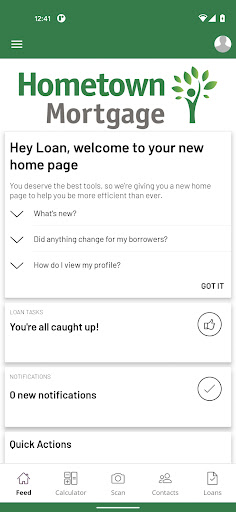 Android application Hometown Mortgage Mobile screenshort