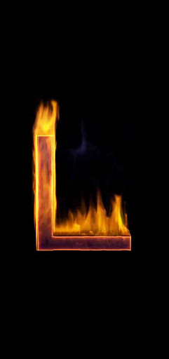 Fire Letter L Live Wallpaper Screen 3