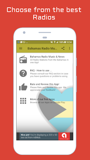 Android application Bahamas Radio Music & News screenshort