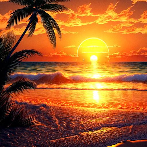 Beach Sunset Wallpaper Gallery logo