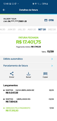 Tribanco Cartão Empresarial Screen 3