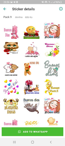 Pegatinas De Buenas Noches Screen 3