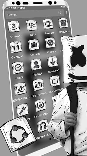Marshmello Sketch Theme Screen 2