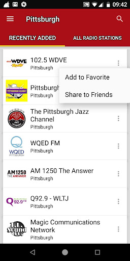 Pittsburgh Radio Stations Screen 2