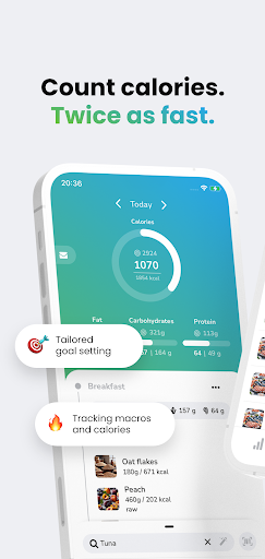 Android application Nutrio: Tracking made easy screenshort