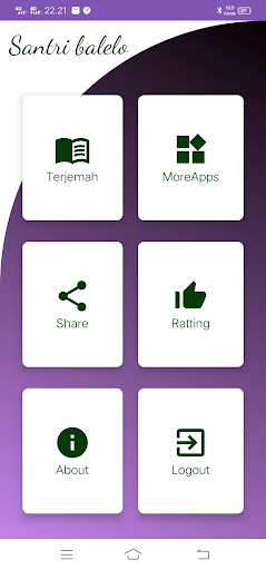 Android application Terjemah Kasyifatus Saja screenshort