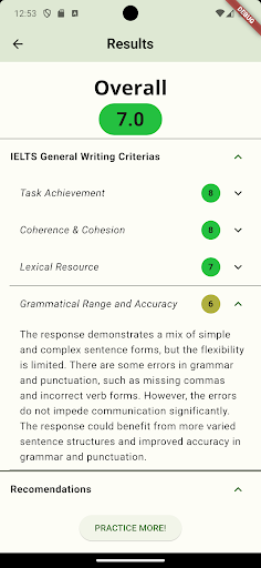 OpenLang: English Examiner Screen 3