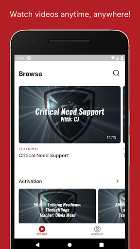 Android application YFFR On Demand screenshort