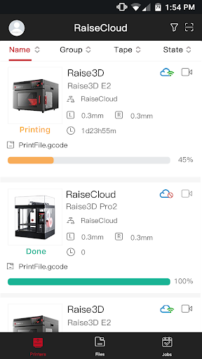 Android application RaiseCloud screenshort