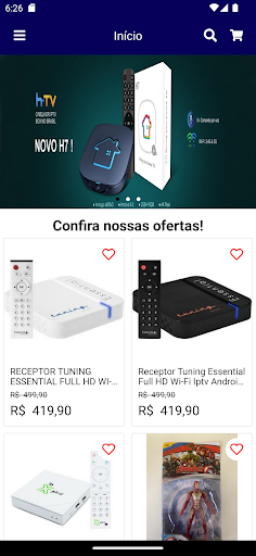 Android application Carvalho Shop screenshort