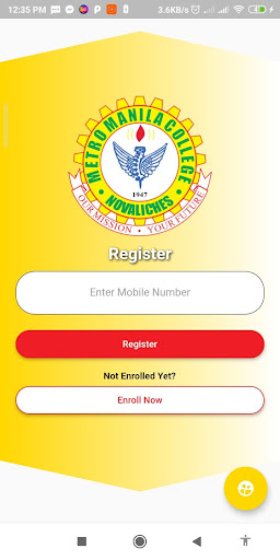 Android application Metro Manila College screenshort
