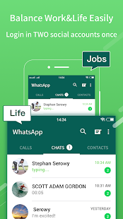 2Face: 2 Accounts for 2 whatsapp, dual apps 2.13.19 APK screenshots 2