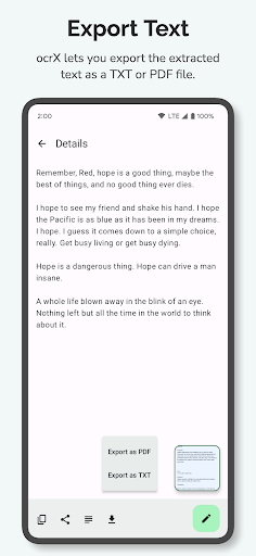 Screenshot of OCR - Image to Text - Extract