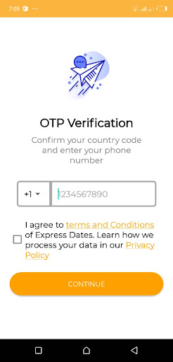 Android application Express Dates screenshort
