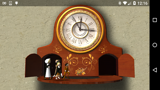 Thanksgiving Animated Clock 3D Screenshot