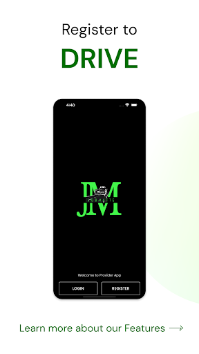 Android application JobMattE Driver screenshort