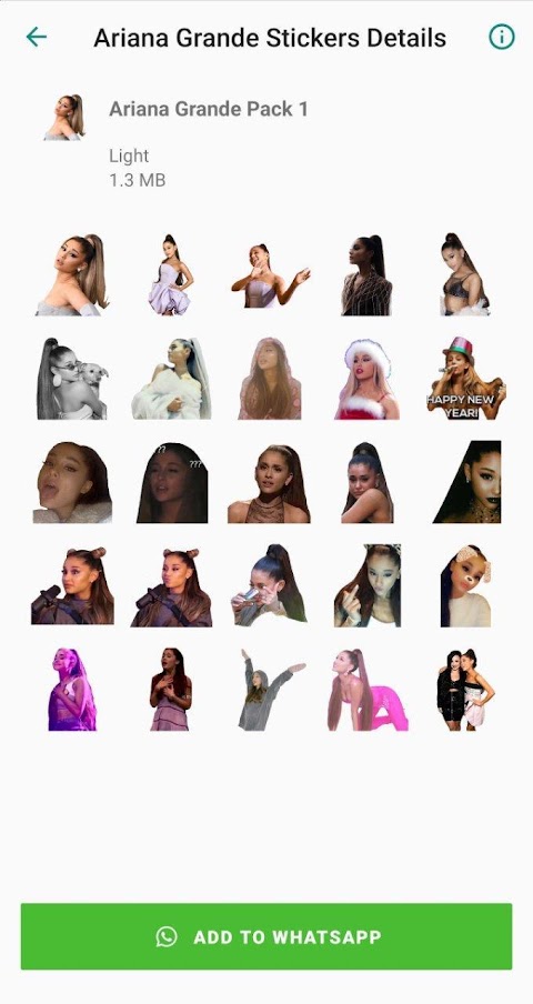 Ariana Grande Stickers Appのおすすめ画像2