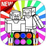 Coloring Craft Characters icon