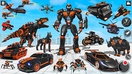 Dino Robot: Car Transform Game Screen 3