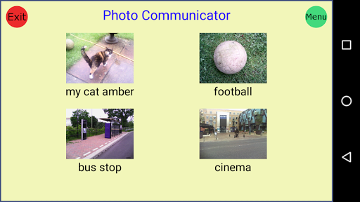 Android application Photo Communicator AAC Lite screenshort