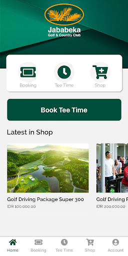 Android application Jababeka Golf screenshort