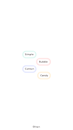 Android application 카카오톡 테마 - 심플 버블_코튼 캔디 (카톡테마) screenshort