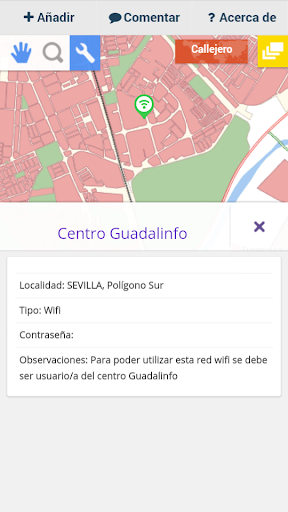 Puntos de acceso a Internet Screen 3