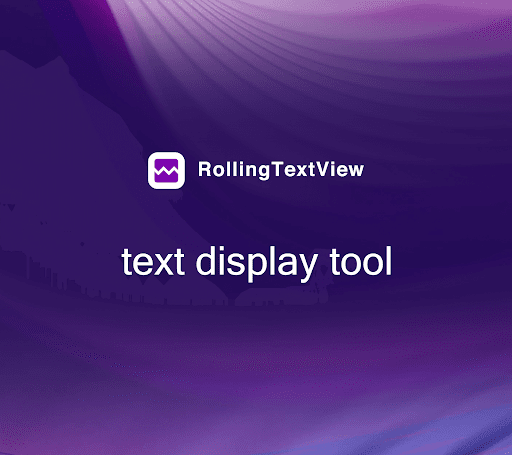 Android application RollingTextView screenshort