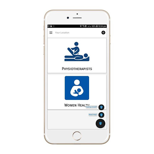 Android application Fizioo - Physiotherapy and Reh screenshort