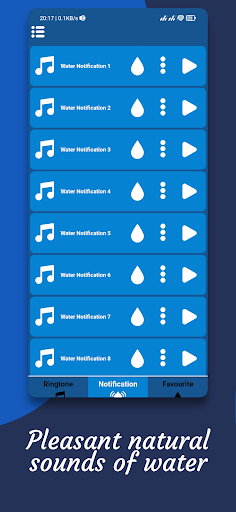 Water Sounds Ringtones sms Screen 2