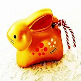 3D lucky rabbit icon