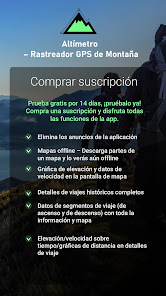 Screenshot 2 Altímetro para excursionistas android
