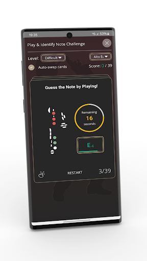 Screenshot of Saxophone Fingering Chart
