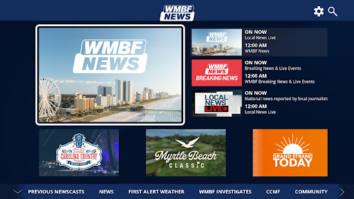 Screenshot of WMBF News