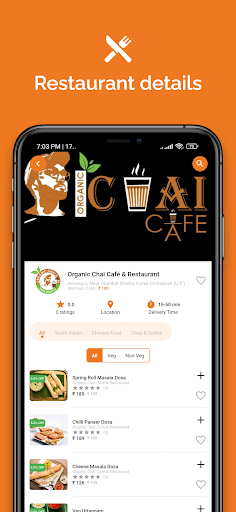CayNot - Food Delivery Screen 3