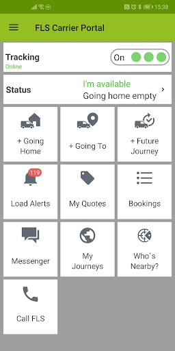 FLS Carrier Portal Screen 2