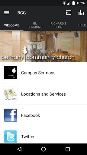 Android application Bethany Community Church screenshort