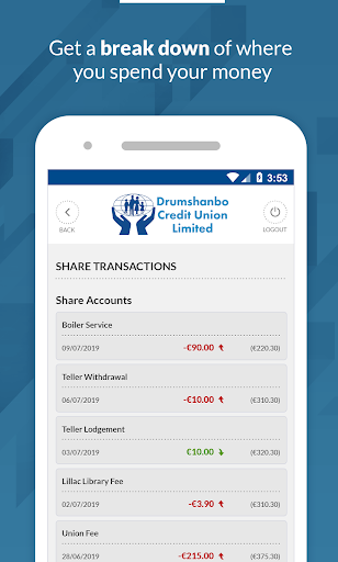 Drumshanbo Credit Union Screen 3