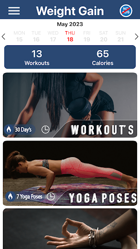 Weight Gain Workouts Food Diet Screenshot 1 - AppWisp.com