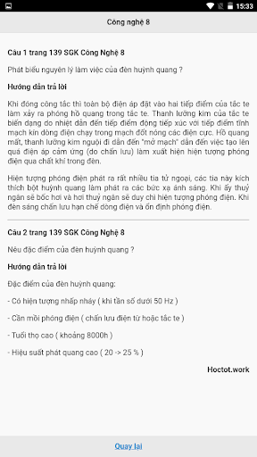 Học tốt Công nghệ 8 Screen 2