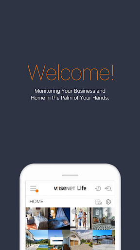 Android application Wisenet Life screenshort