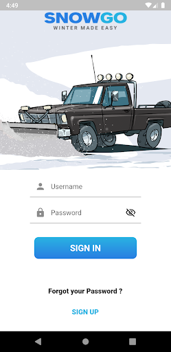 Android application SnowGo screenshort