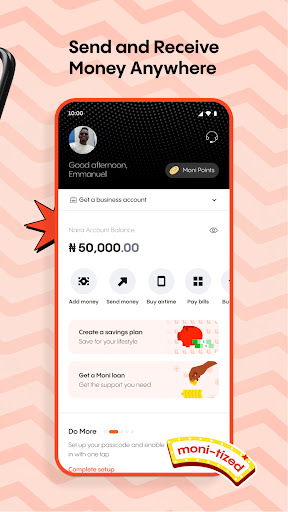 Moni: Savings and Loans Screenshot