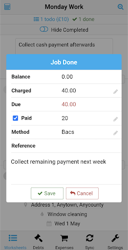 CleanerPlanner Screen 2