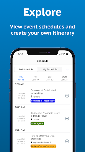 Android application FLTA Events screenshort