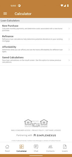 TruStone Home Mortgage App Screen 2