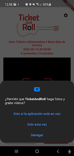 TicketAndRoll QR Screen 3